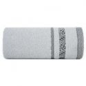 Ręcznik bawełniany z żakardową bordiurą TESSA 30X50 srebrny
