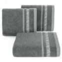 Ręcznik bawełniany z żakardową bordiurą TESSA 30X50 stalowy