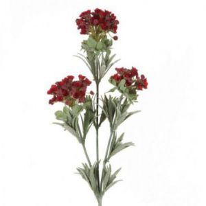 Sztuczny kwiat dekoracyjny hortensja NATU czerwona x6