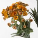 Sztuczny kwiat dekoracyjny hortensja NATU pomarańczowa x6