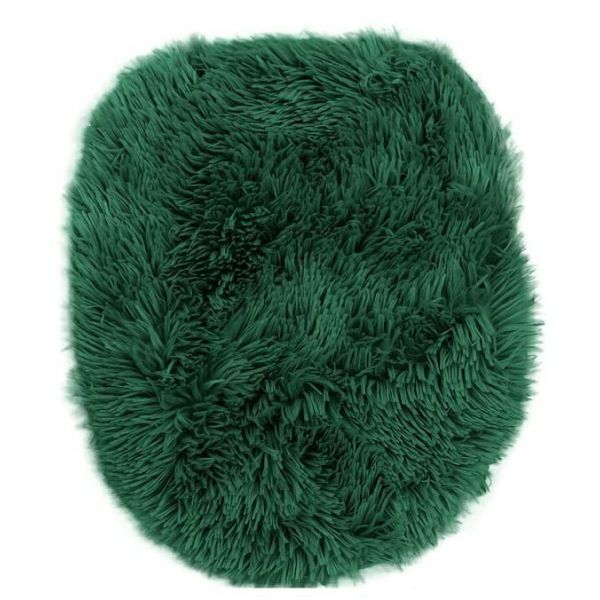 Dywanik na deske wc pokrowiec na muszle pluszowy Megan  c. zielony