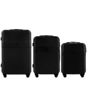 Wings Finch Select Komplet 3 walizek z ABS L,M,S czarne