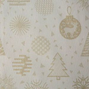 Serweta świąteczna dekoracje choinkowe FLASH 85X85 złota