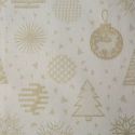 Obrus świąteczny dekoracje choinkowe FLASH 135X180 złoty