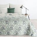 Narzuta na łóżko pikowana CLARISSA 170X210 biała zielona