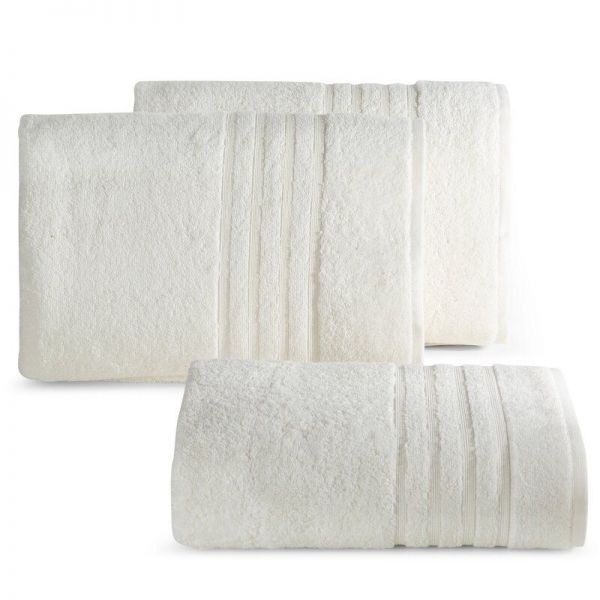 Ręcznik bawełniany z bordiurą LAVIN 50X90 kremowy