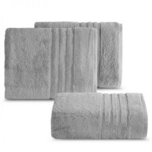 Ręcznik bawełniany z bordiurą LAVIN 50X90 srebrny