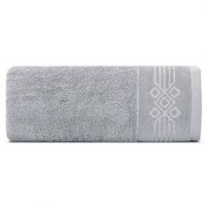 Ręcznik bawełniany z bordiurą KAMELA 50X90 srebrny