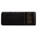 Ręcznik bawełniany z bordiurą KAMELA 70X140 czarny