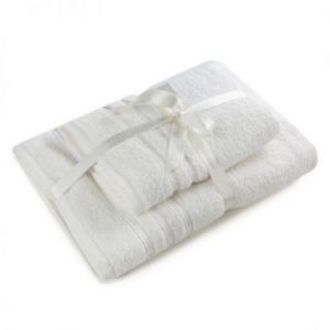 Komplet ręczników bawełnianych LOCA 50x90 + 70x140 biały