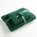 Komplet ręczników bawełnianych LOCA 50x90 + 70x140 c. zielony