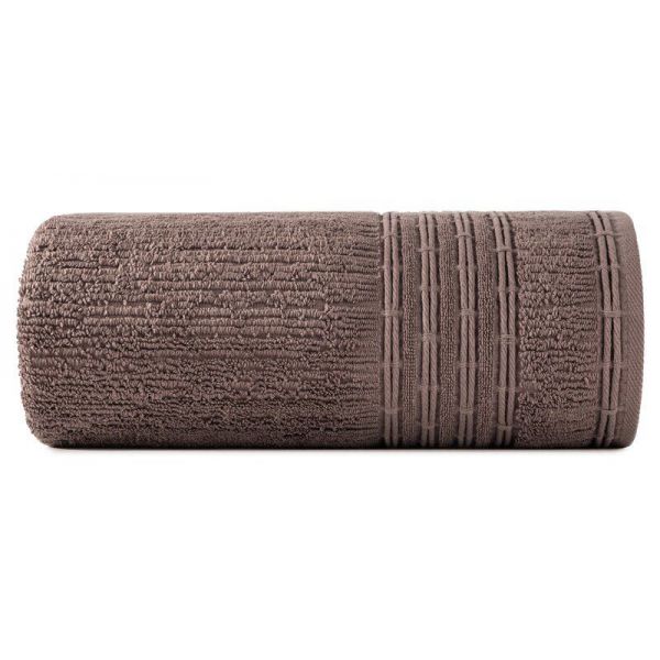 Ręcznik bawełniany z bordiurą ROMEO 50X90 bordowy