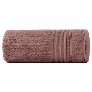 Ręcznik bawełniany z bordiurą ROMEO 70X140 pudrowy