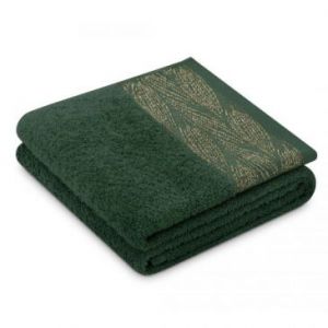 AmeliaHome Ręcznik bawełniany ALLIUM 70x130 butelkowa zieleń