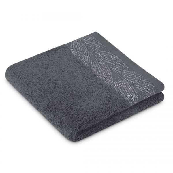 AmeliaHome Ręcznik bawełniany ALLIUM 50x90 grafitowy