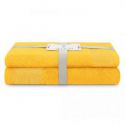 AmeliaHome Komplet ręczników bawełnianych ALLIUM 50x90 + 70x130 żółty