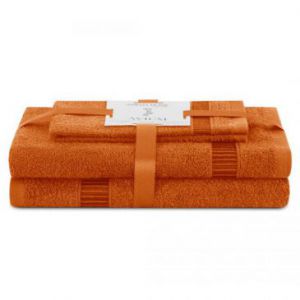AmeliaHome Komplet ręczników bawełnianych AVIUM 30x50 + 50x90 + 70x130 żółty
