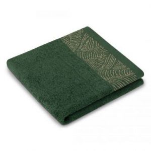 AmeliaHome Ręcznik bawełniany BELLIS 50x90 butelkowa zieleń