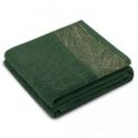 AmeliaHome Ręcznik bawełniany BELLIS 70x130 butelkowa zieleń