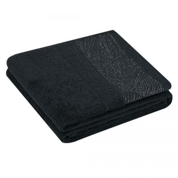 AmeliaHome Ręcznik bawełniany BELLIS 70x130 czarny