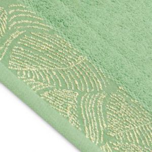 AmeliaHome Komplet ręczników bawełnianych BELLIS 30x50 + 50x90 + 70x130 zielony
