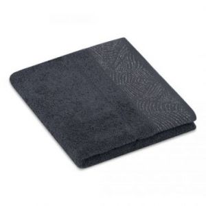 AmeliaHome Komplet ręczników bawełnianych BELLIS 50x90 + 70x130 grafitowy
