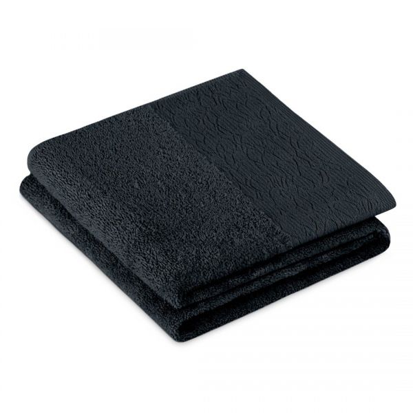 AmeliaHome Ręcznik bawełniany FLOS 70x130 czarny