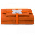 AmeliaHome Komplet ręczników bawełnianych FLOS 30x50 + 50x90 + 70x130 rudy