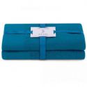 AmeliaHome Komplet ręczników bawełnianych FLOS 50x90 + 70x130 niebieski