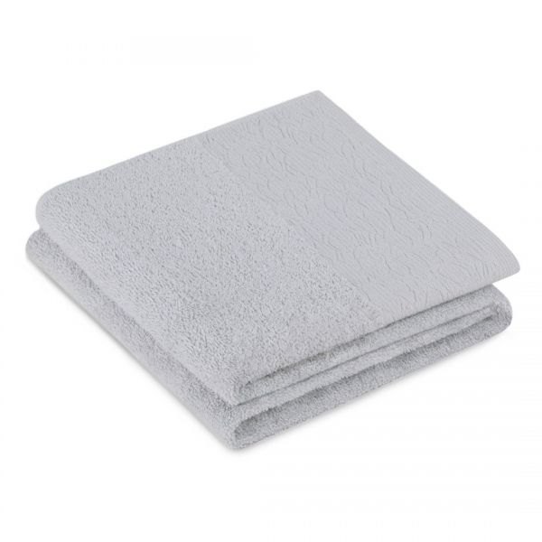 AmeliaHome Ręcznik bawełniany FLOS 70x130 szary