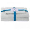 AmeliaHome Komplet ręczników bawełnianych FLOS  30x50 + 50x90 + 70x130 szary