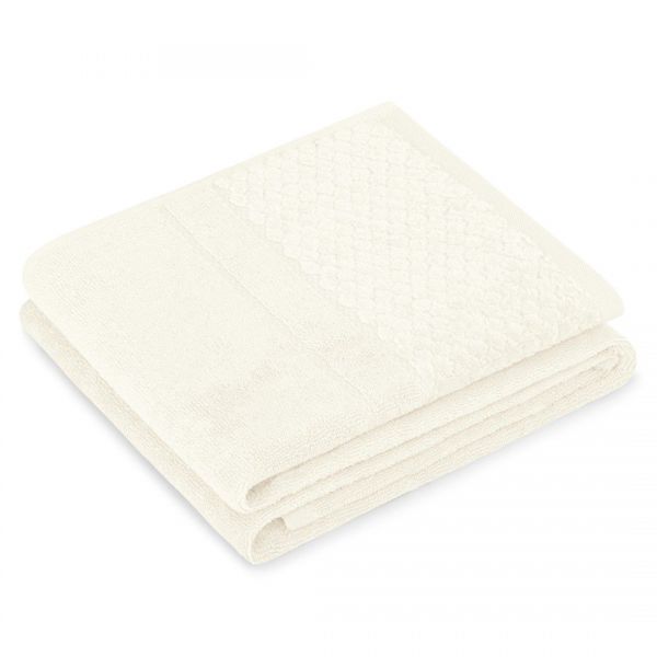 AmeliaHome Ręcznik bawełniany RUBRUM 70x130 kremowy