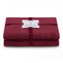 AmeliaHome Komplet ręczników bawełnianych RUBRUM 50x90 + 70x130 bordowy