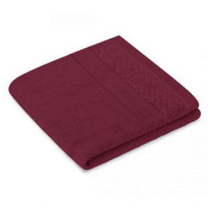 AmeliaHome Komplet ręczników bawełnianych RUBRUM 50x90 + 70x130 bordowy