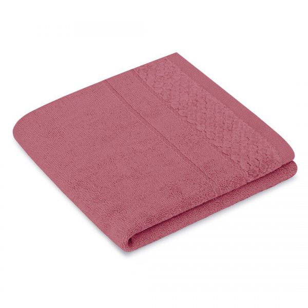 AmeliaHome Ręcznik bawełniany RUBRUM 50x90 różowy