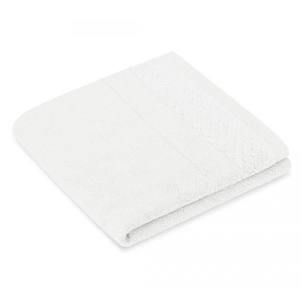 AmeliaHome Ręcznik bawełniany RUBRUM 50x90 biały