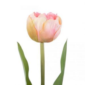 AmeliaHome Sztuczne kwiaty bukiet tulipanów 10 szt. TULIPI pudrowy róż
