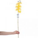 AmeliaHome Sztuczny kwiat x 10 orchidea 25x76 cm FALENI żółty
