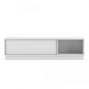 Hakano Szafka rtv SOLIS 36,2x140x35 cm styl minimalistyczny biała