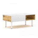 Hakano Stół loftowy MALUM 90x51,6 biały