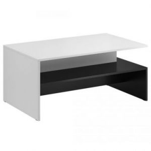 Hakano Stół nowoczesny OUVERTURE 100x60 biały+czarny
