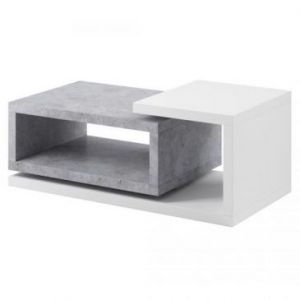 Hakano Stół nowoczesny NOCTURNE 120x60 szary+biały