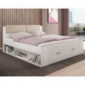 Hakano Klasyczne łóżko drewniane ORATORIO 146x205 białe