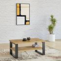 Hakano Stół w stylu loft ETUDE kolor 110x60 naturalny brąz