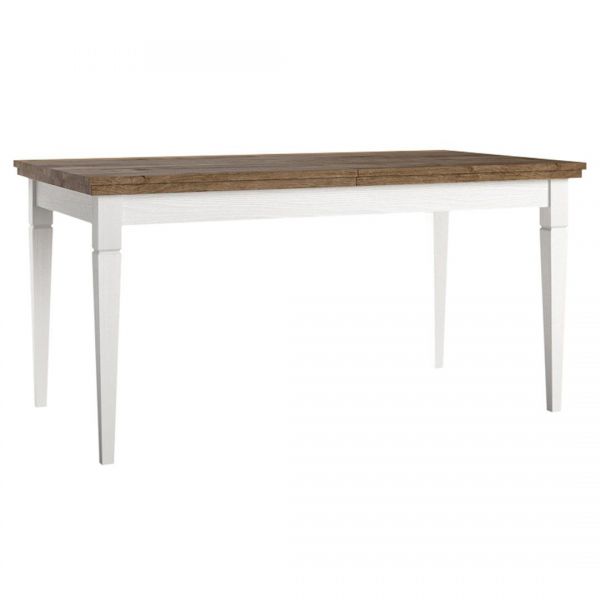 Hakano Stół rozkładany OPERA 160-240x90 ciemny brąz+biały