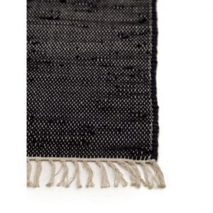 Benuta Dywan bawełniany krótkowłosy styl minimalistyczny TOM 80x150 czarny