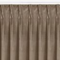 Homede Zasłona VILA klasyczna velvetowa na flexach 200x270 beżowa wzór 1