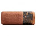 EVA MINGE Ręcznik bawełniany z bordiurą SIMONA 70X140 ceglasty