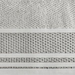 Ręcznik bawełniany z bordiurą SUZANA 50X90 srebrny