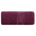 Ręcznik bawełniany z bordiurą MARIEL0 70X140 bordowy